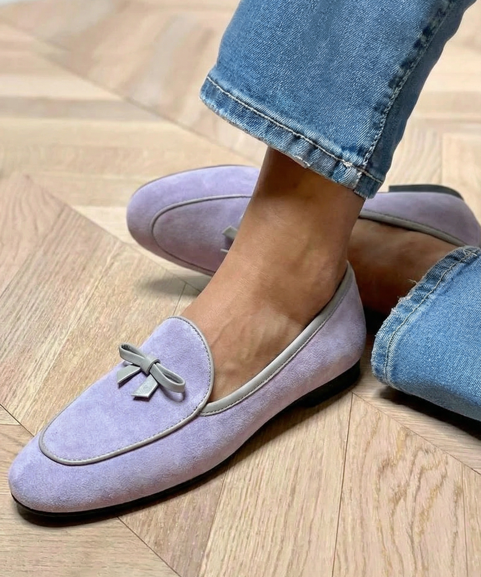 Geneviève - Elegant Flat Shoe with Bow