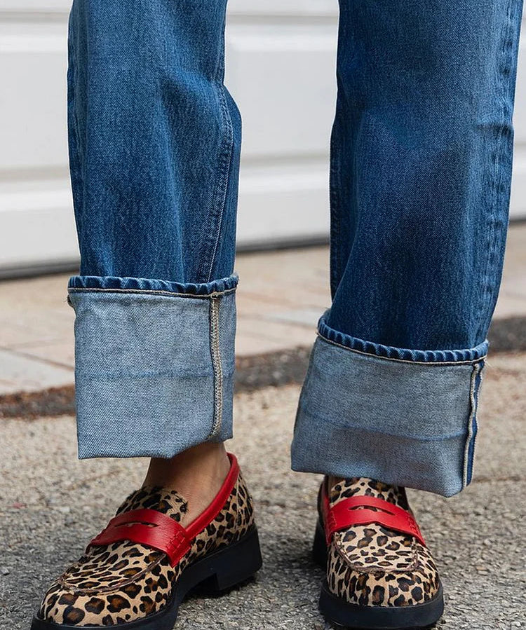 Roxie - Wild Print Loafers