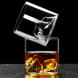 Japanese Crystal Whisky Glass Mount Fuji