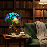 Floral Bohemian Mushroom Lamp