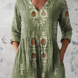 Aoife | Long Blouse with V-Neck