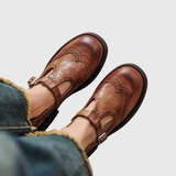 Elise | Leather Mary Janes