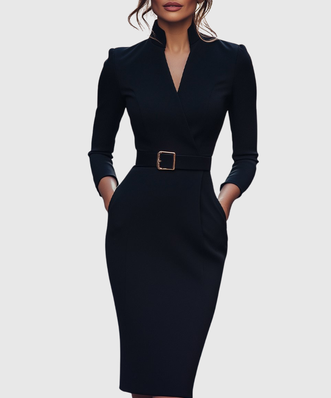 CLARIBEL | REFINED MIDI DRESS