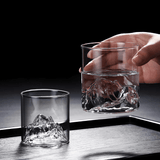 Japanese Crystal Whisky Glass Mount Fuji