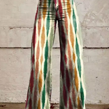Noémie | Natural Printed Trousers
