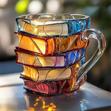3D Handmade Unique Happiness Mug for Book Lovers