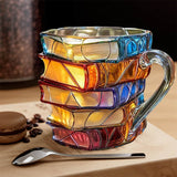 3D Handmade Unique Happiness Mug for Book Lovers
