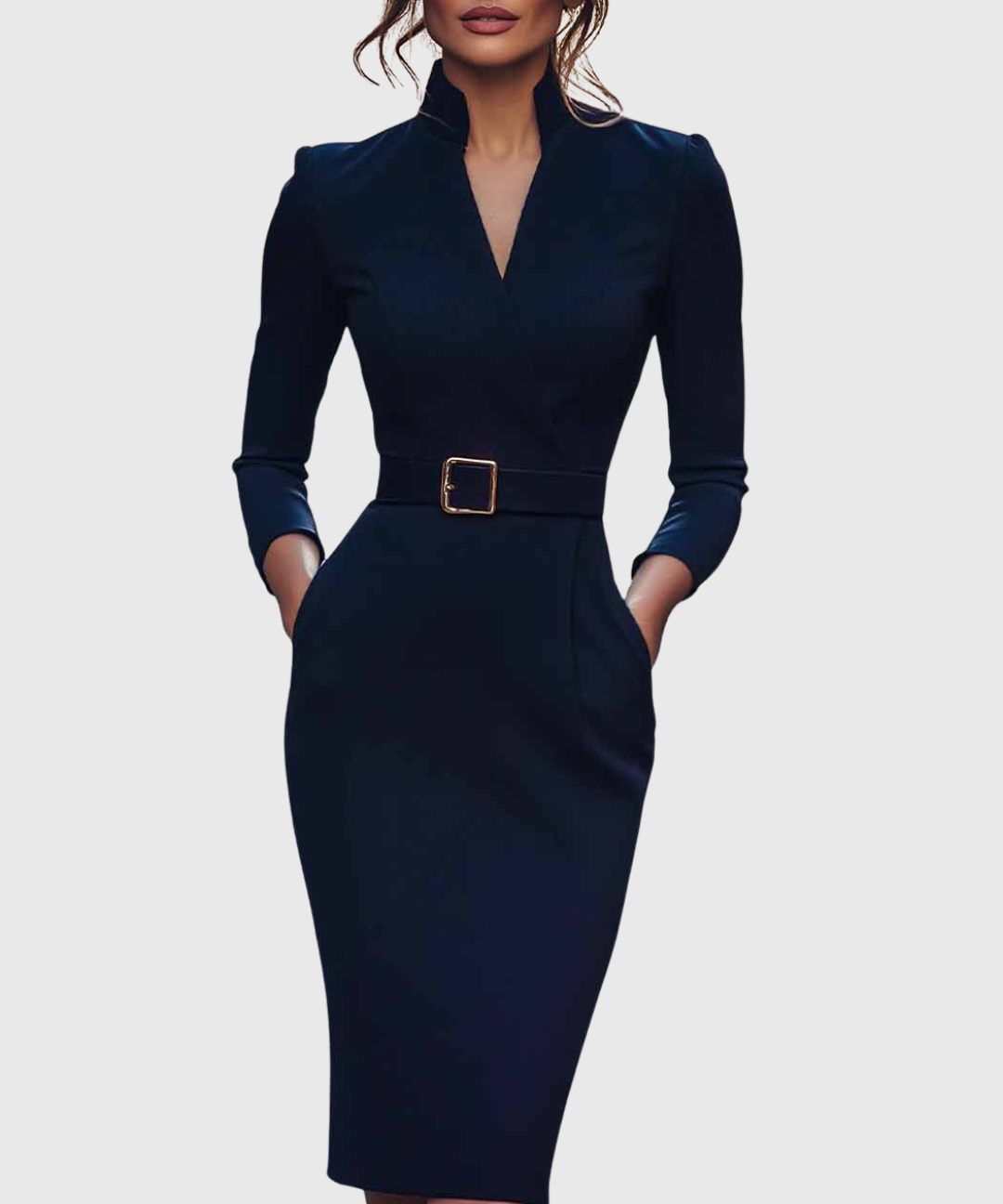 Camille | The Belted Power Maxi Dress