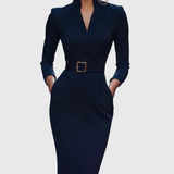 Camille | The Belted Power Maxi Dress
