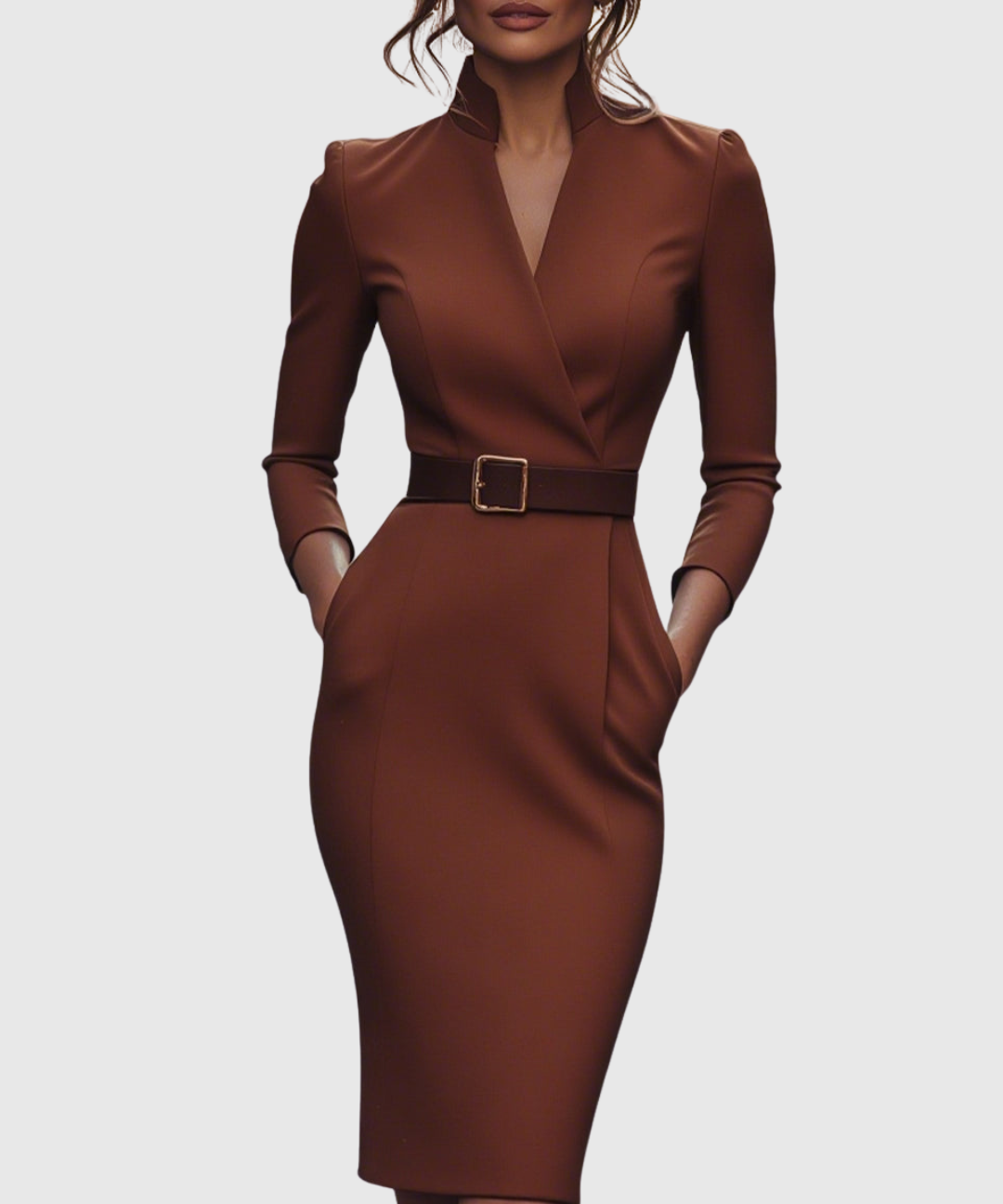 CLARIBEL | REFINED MIDI DRESS