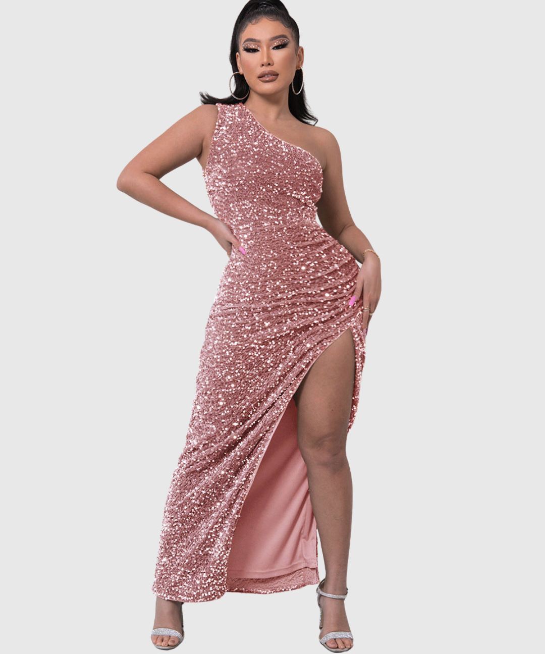 LILLIAN | LUXE ONE-SHOULDER EVENING DRESS