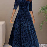 Sandrine | Velvet Elegance Dress for the Festivities