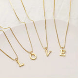 Necklace with Initials of Love Letters