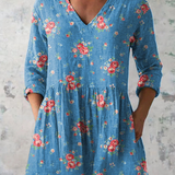 Úna | Long Blouse with V-Neck