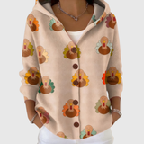 Aoife | Hooded Button-Up Cardigan