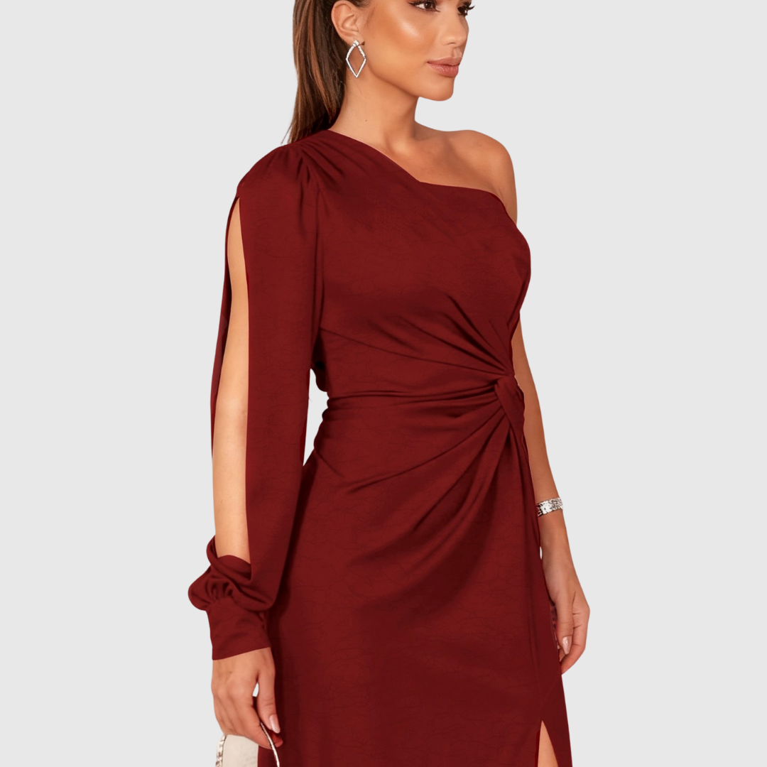 CHARLOTTA | ONE-SHOULDER EVENING GOWN