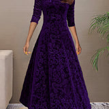 Sandrine | Velvet Elegance Dress for the Festivities