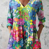 Deirdre | Long Blouse with V-Neck