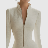 HARRIET | HOURGLASS LEATHER MINI DRESS