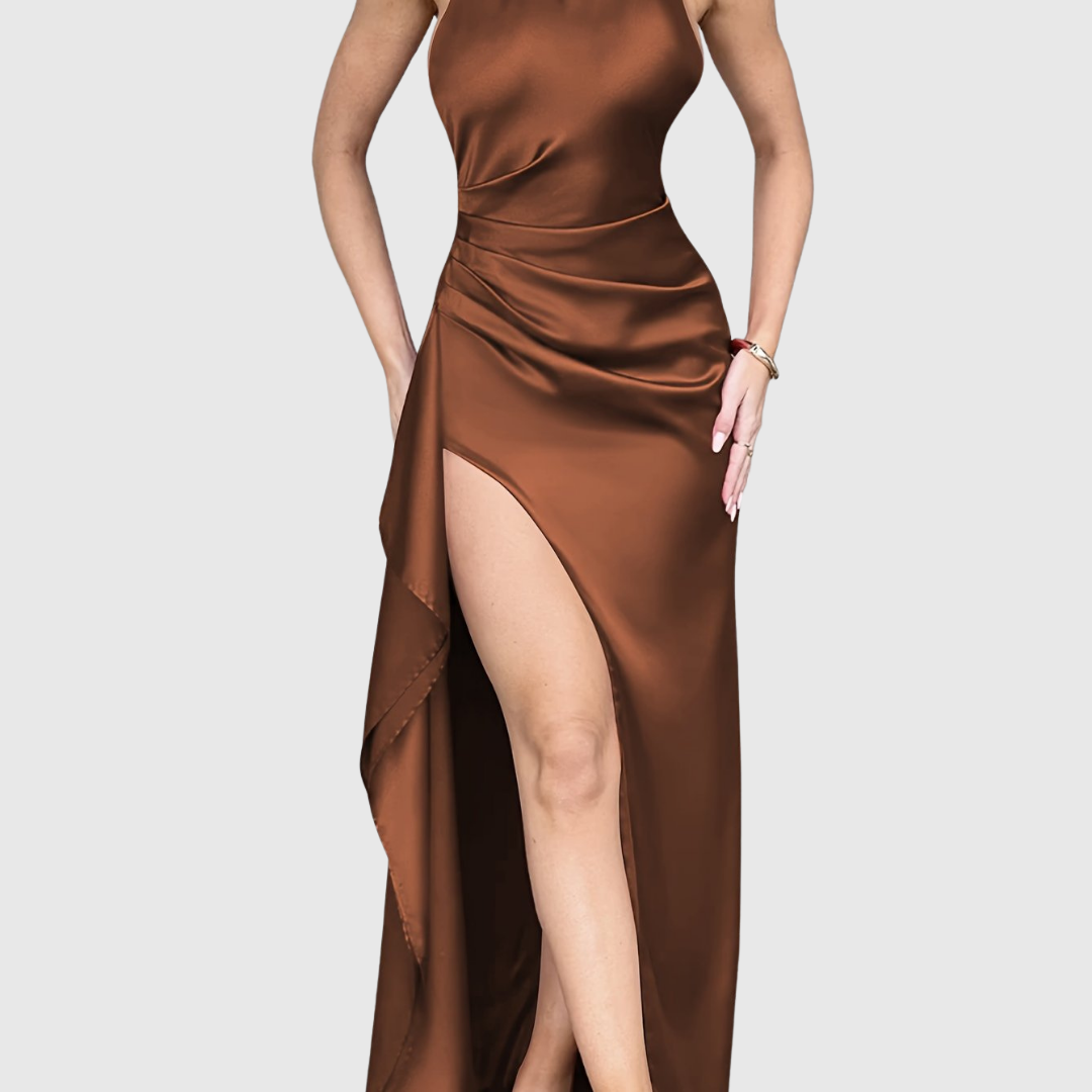 TAHLIA | ELEGANT SATIN EVENING DRESS