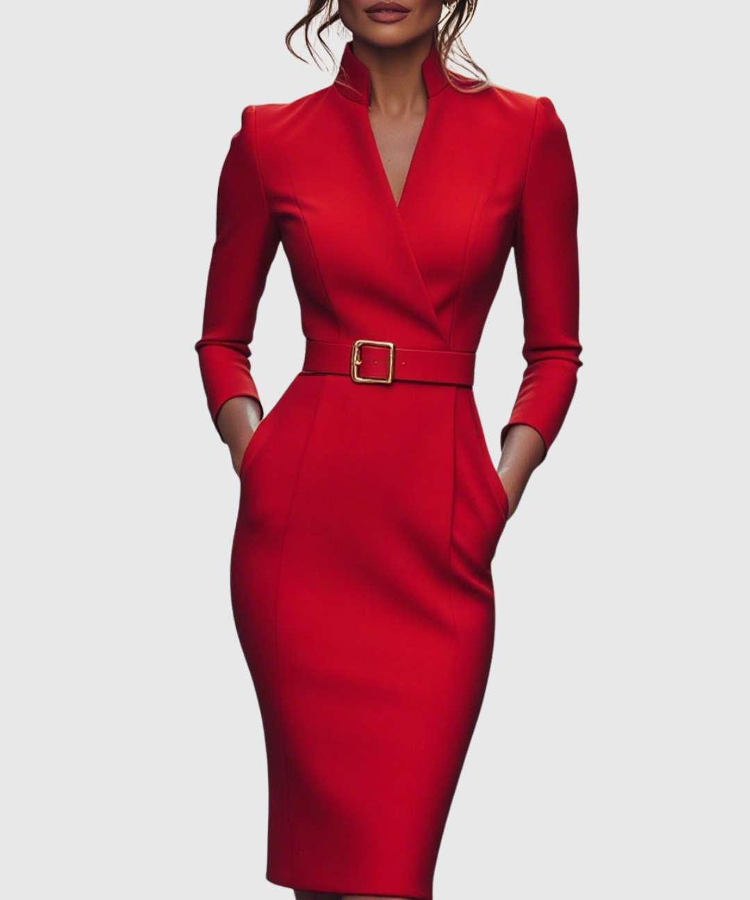CLARIBEL | REFINED MIDI DRESS