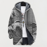 Lennox | Wave Print Coat
