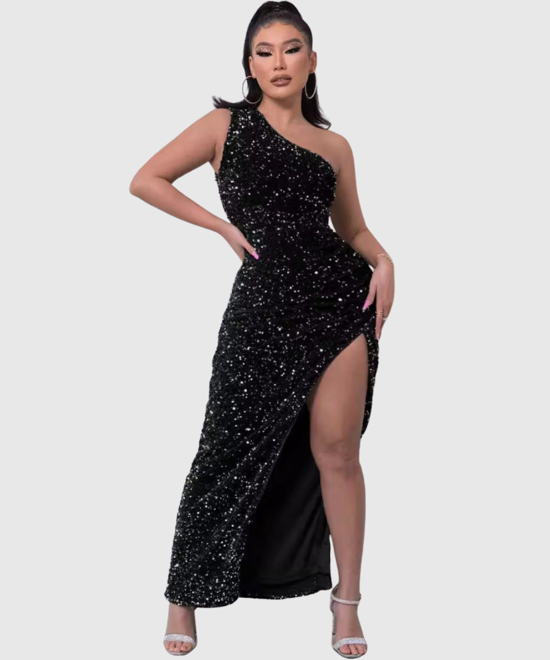 LILLIAN | LUXE ONE-SHOULDER EVENING DRESS