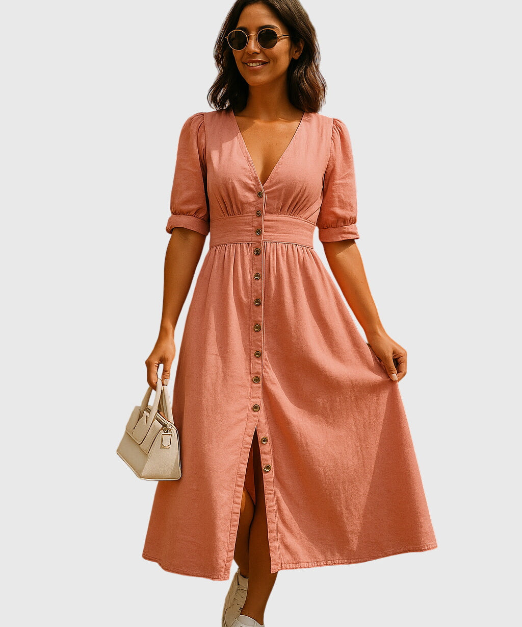 Jacqueline | Elegant Denim Dress
