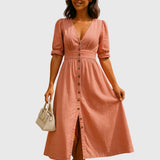 Jacqueline | Elegant Denim Dress