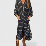 Manon | Elegant Boho Striped Maxi Dress