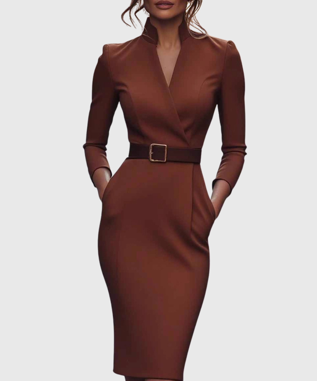 Camille | The Belted Power Maxi Dress