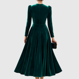 SOOPIE | ELEGANT NAVY BLUE & BURGUNDY WEDDING DRESS