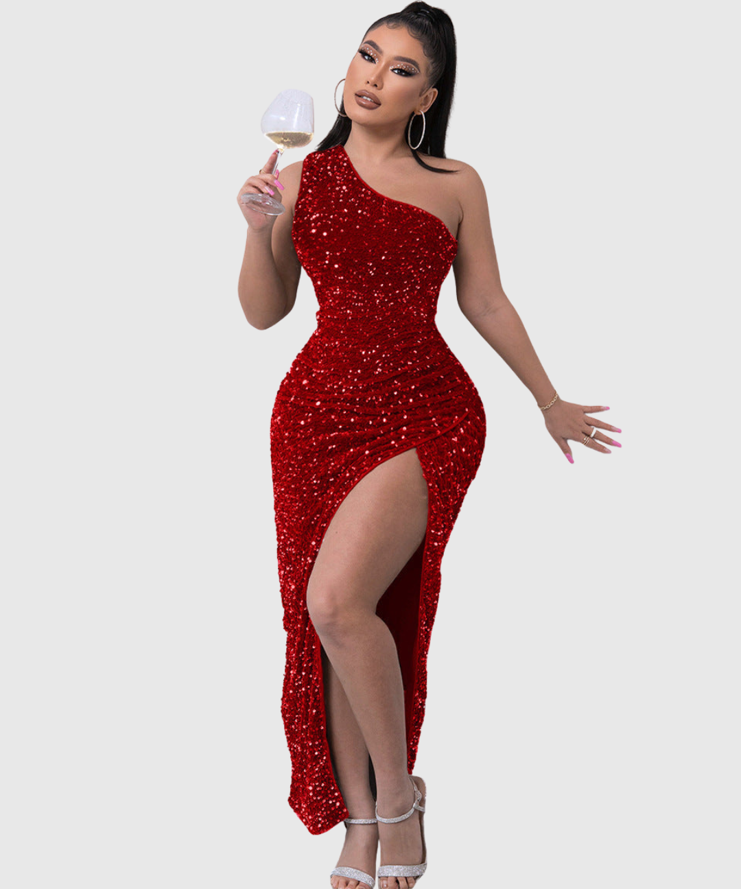 LILLIAN | LUXE ONE-SHOULDER EVENING DRESS