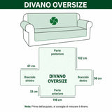 Quilted Sofa Cover with Decorative Pattern