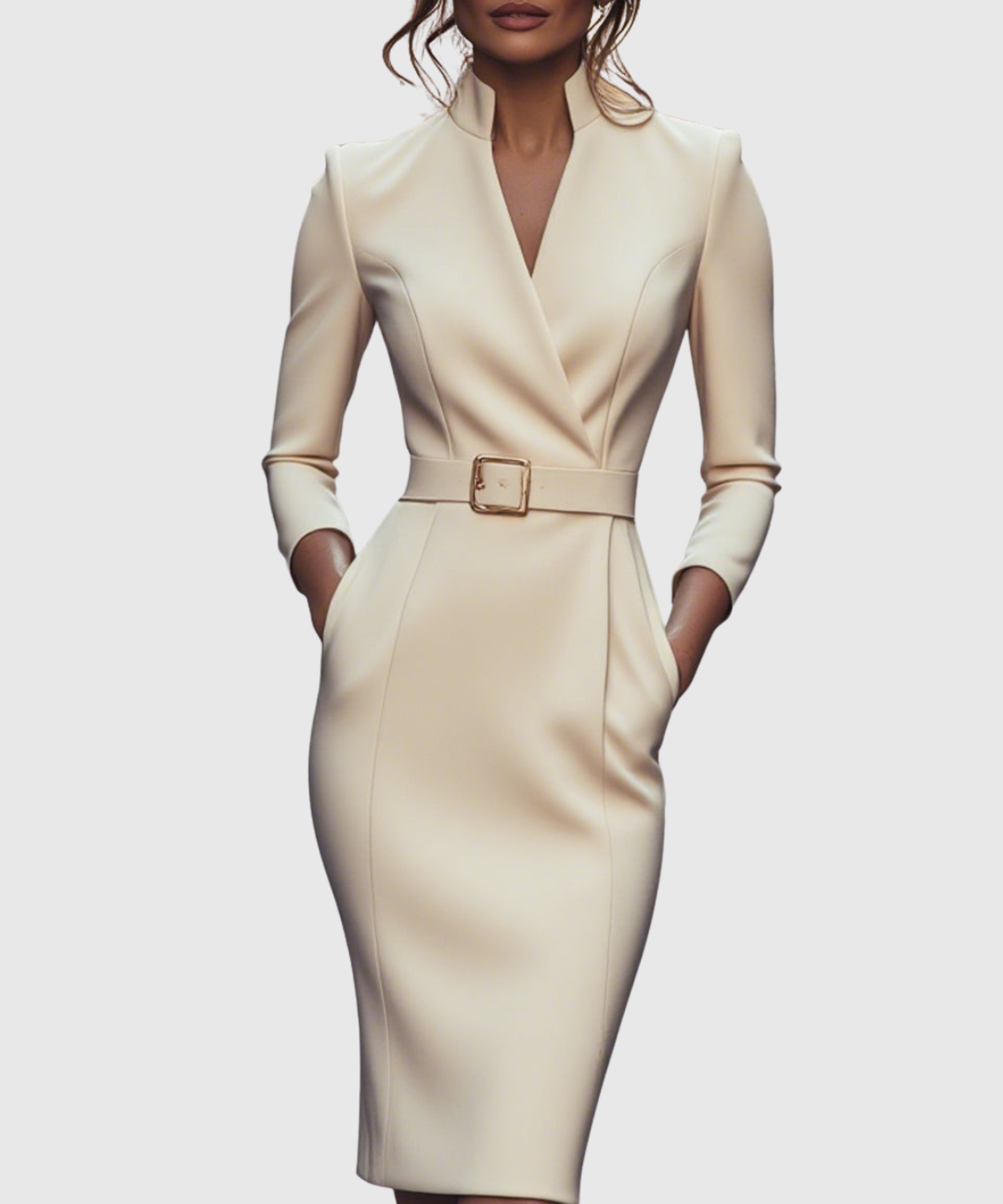 CLARIBEL | REFINED MIDI DRESS
