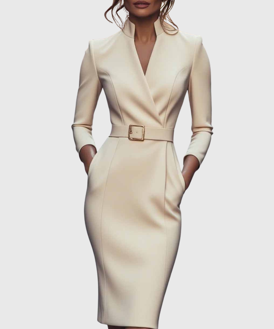 Camille | The Belted Power Maxi Dress