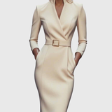 Camille | The Belted Power Maxi Dress