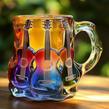 Handcrafted 3D Guitar Design Mug