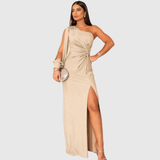 CHARLOTTA | ONE-SHOULDER EVENING GOWN