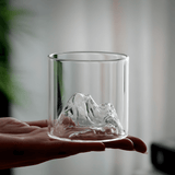 Japanese Crystal Whisky Glass Mount Fuji