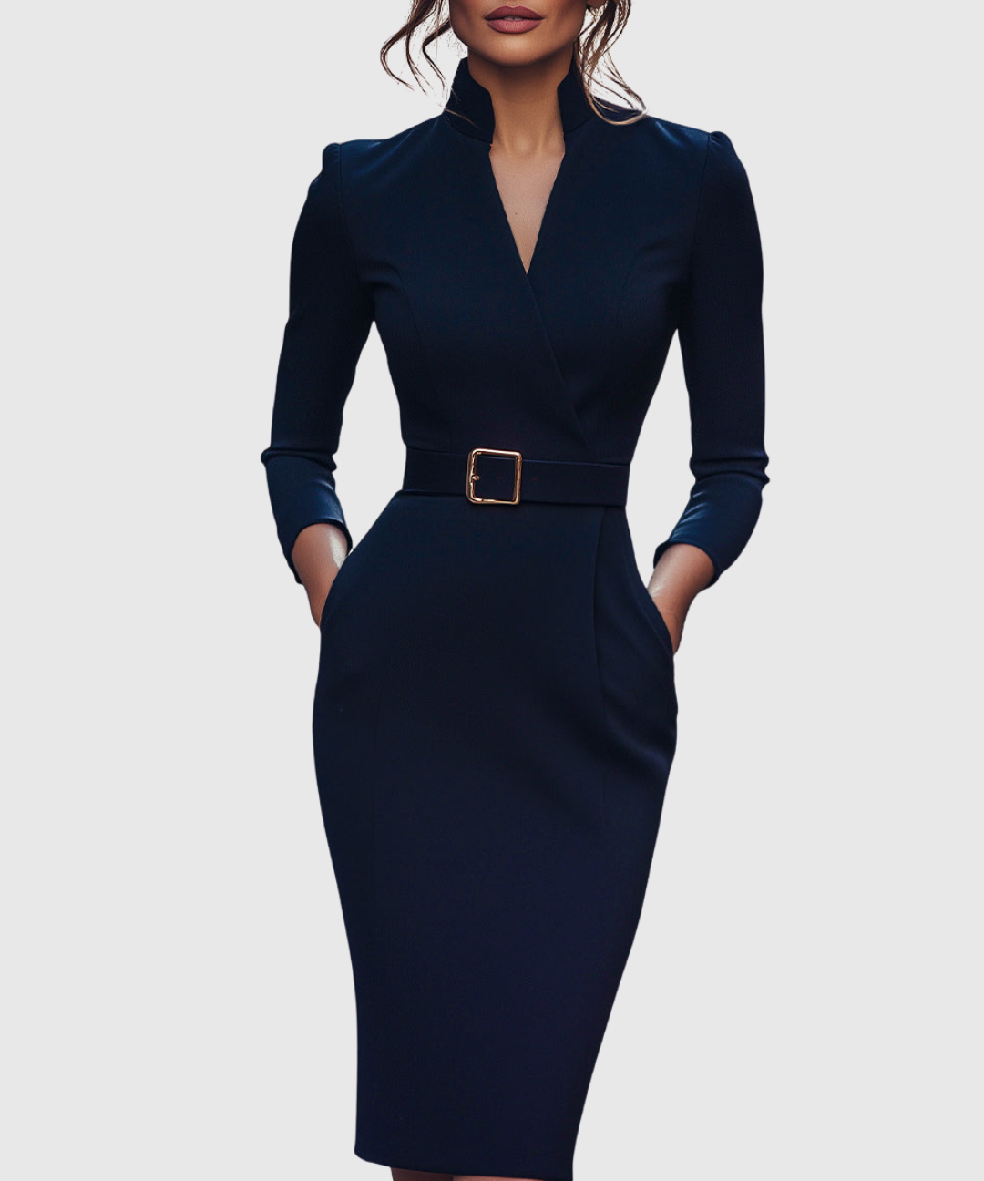 CLARIBEL | REFINED MIDI DRESS