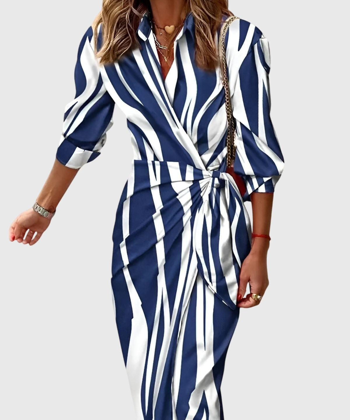 Everly | Elegant Wrap Dress with Print
