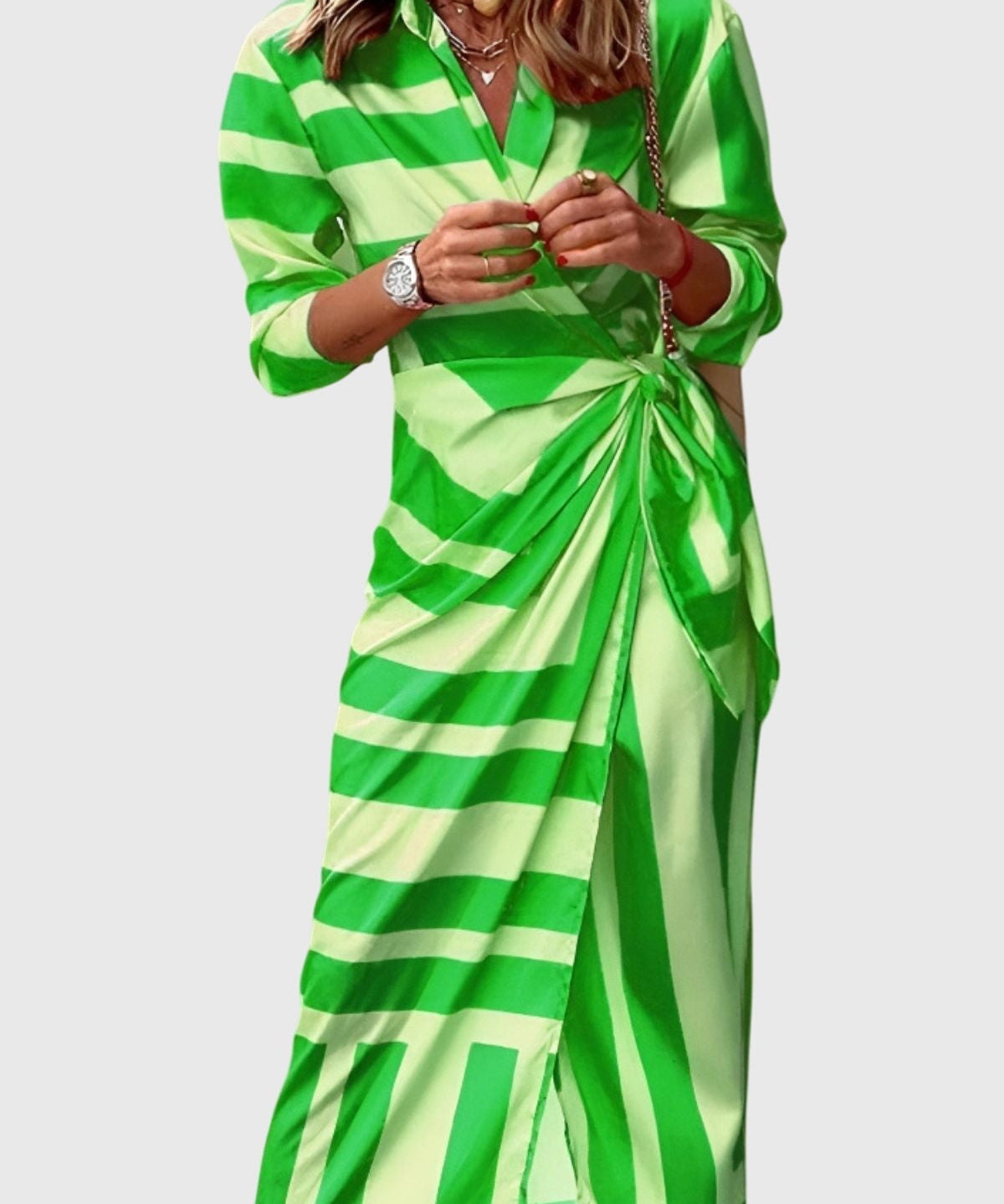 Everly | Elegant Wrap Dress with Print