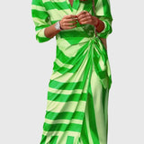 Everly | Elegant Wrap Dress with Print