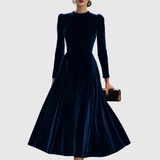 SOOPIE | ELEGANT NAVY BLUE & BURGUNDY WEDDING DRESS