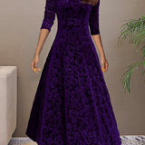 Sandrine | Velvet Elegance Dress for the Festivities