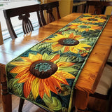 Quilted Table Runner Garden of Sunflowers