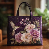 Handcrafted Bag - Hummingbirds and Orchids
