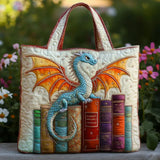 Handmade Bag - Emerald Dragon, Guardian of Books