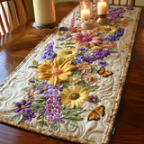 Flower Garden Quilted Table Runner